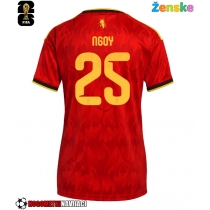 Ženske Nogometnih dresov Belgija Nathan Ngoy #25 Domači SP 2026 Kratki rokavi